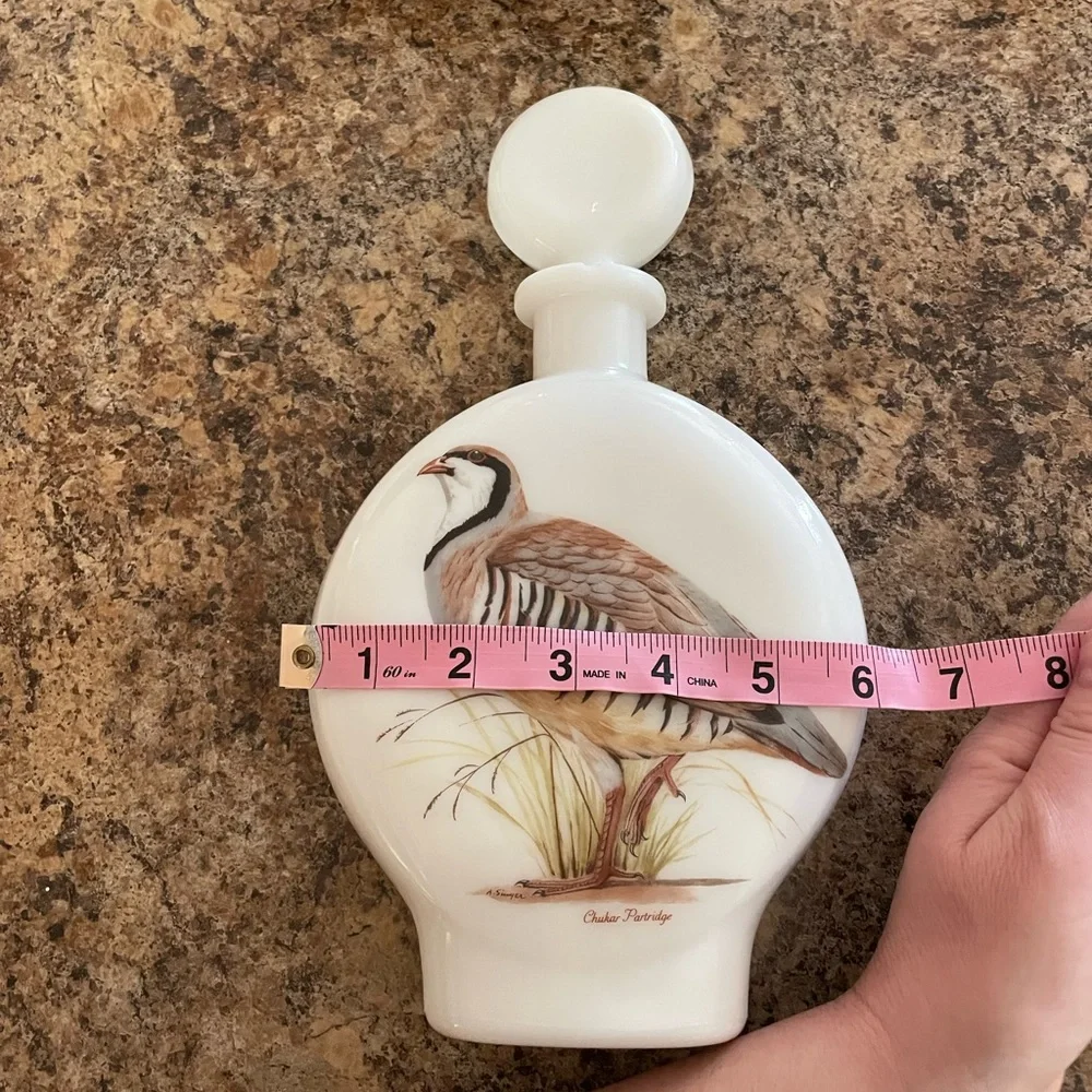 Vintage Field Birds Decanter
